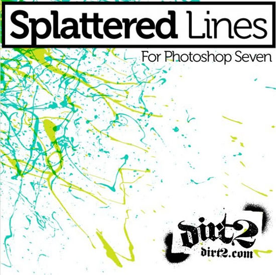 splatter line ps brushes