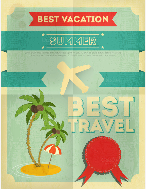 summer travel poster design