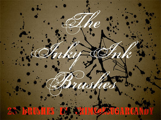 the inky ink brushes