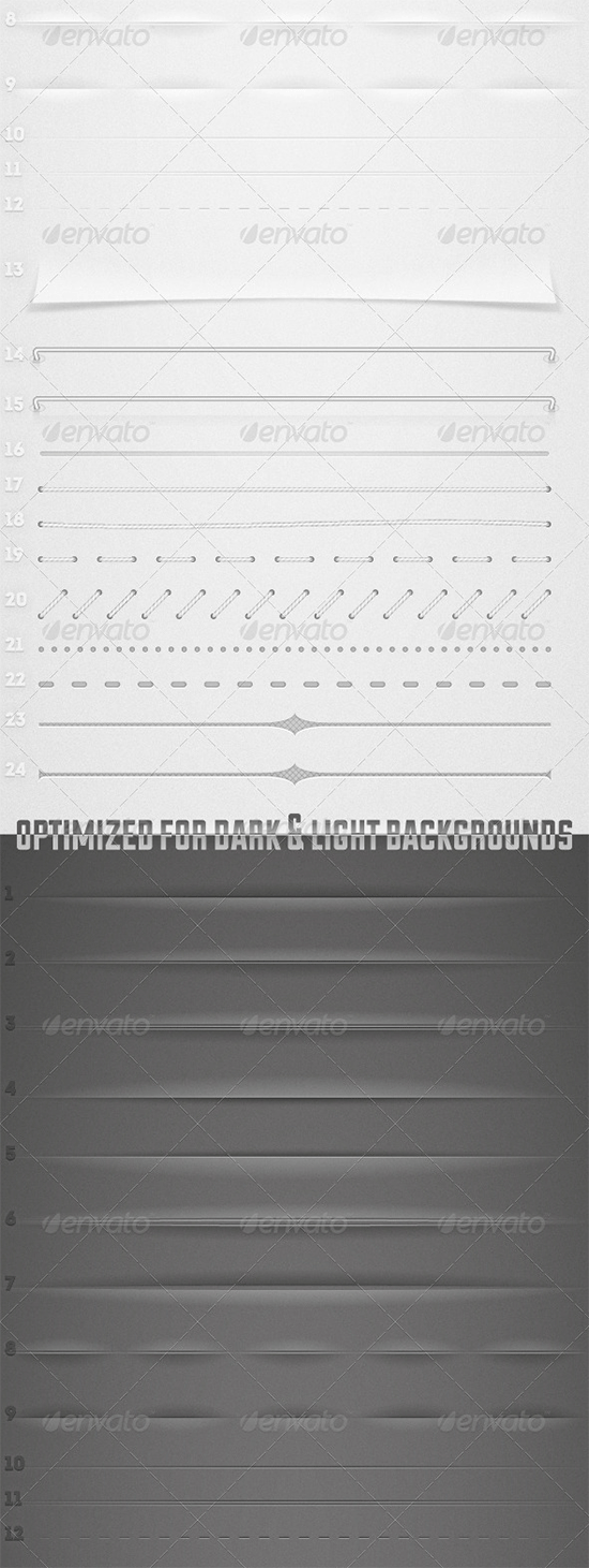 vector dividers pack