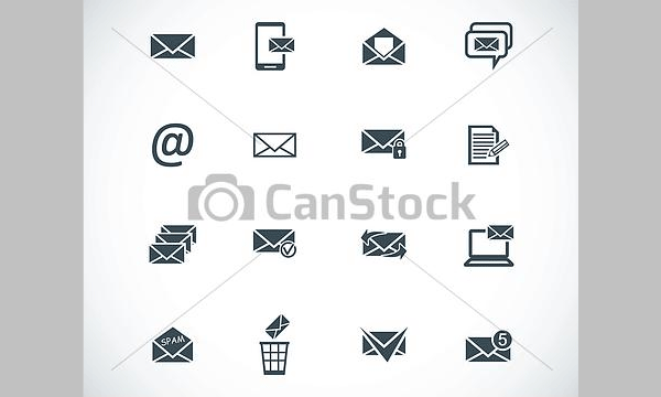 vector-black-email-icons-set1