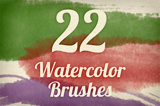 watercolor strokes brush pack