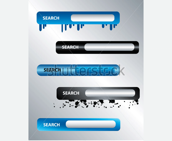 website search boxes vector