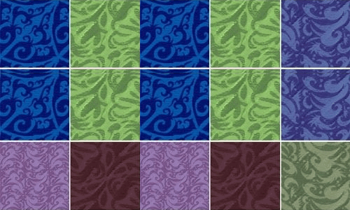 floral velvet pattern set