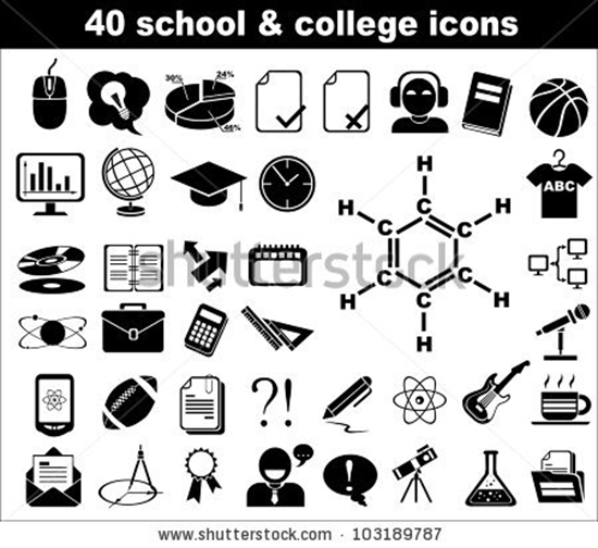 school and college icons