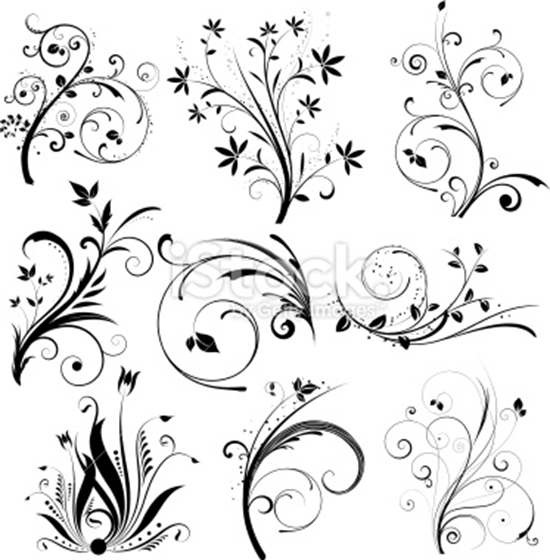 stock illustration floral designs
