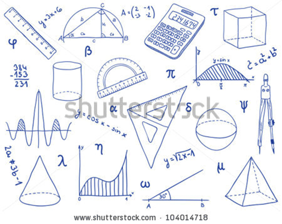 stock vector illustration of mathematics
