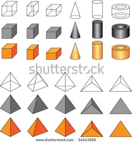 stock vector vector geometric shapes