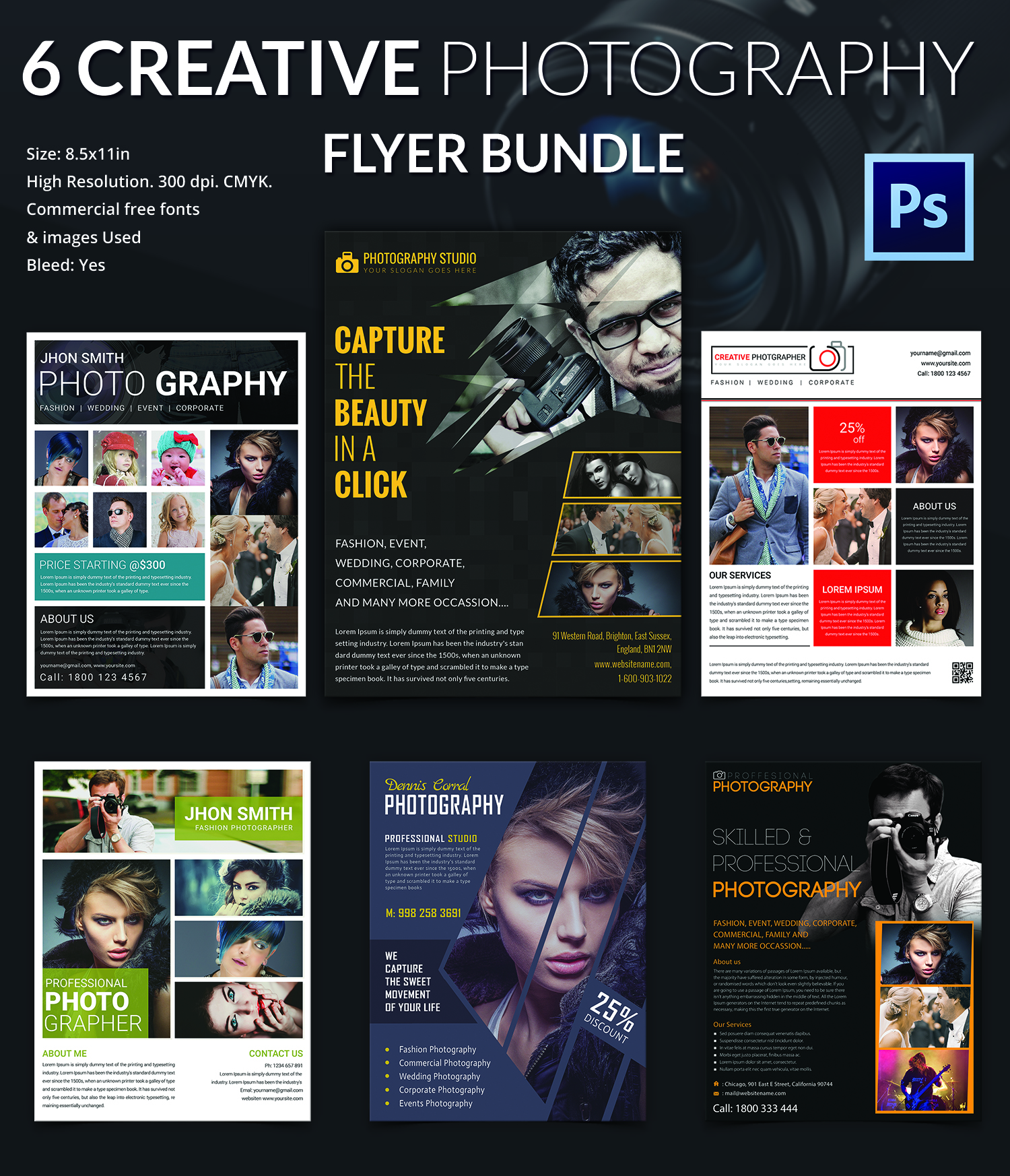 Creative Photography Flyer Bundle