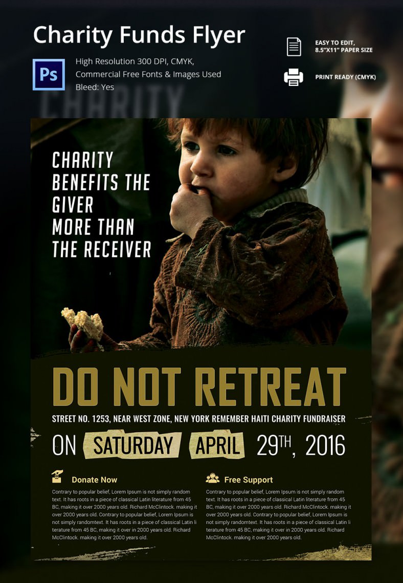 Charity Funds Flyer Template