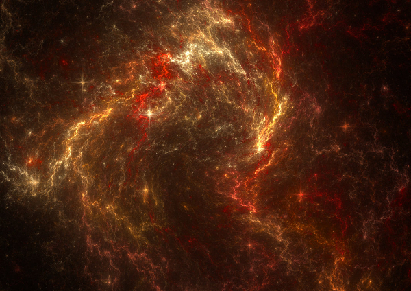 fire and brimstone galaxy background