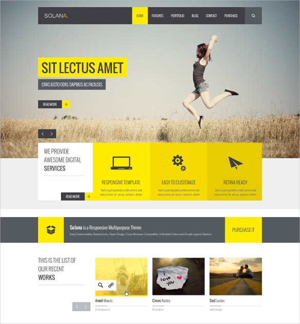 responsive corporate html5 google website template