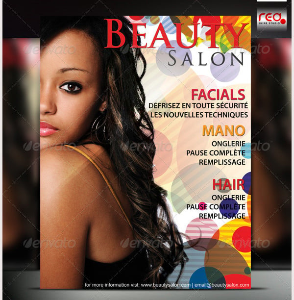 beauty salon flyer template1