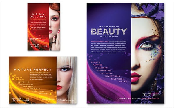makeup artist flyer ad template1