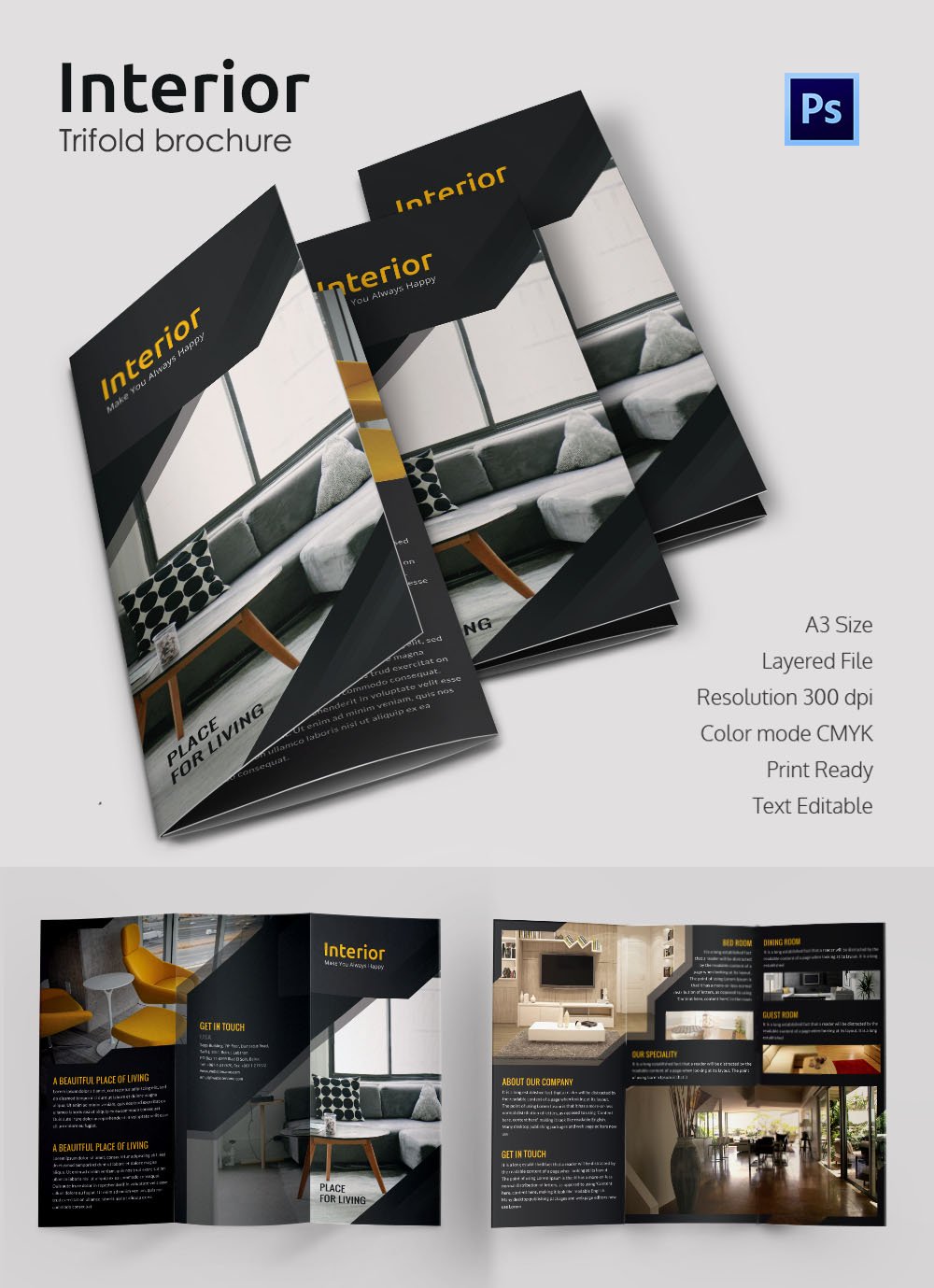 Interior Design Brochure 25+ Free PSD, EPS, InDesign Format Download