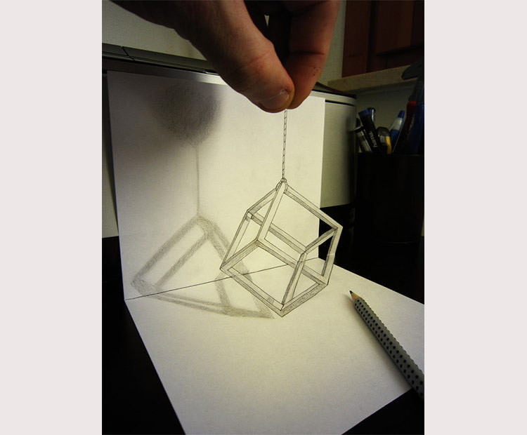 Featured image of post 3D Drawing Easy Pencil : Techniques tutorial anamorphic s the rhartescom d easy 3d pencil.