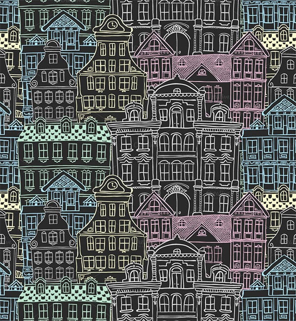 5 doodle seamless patterns