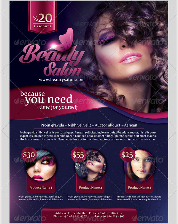 71  Beauty Salon Flyer Templates Free PSD EPS AI Illustrator