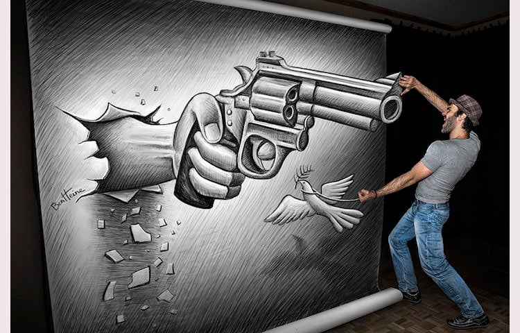 Pencil drawing with great 3D illusion effect – Vuing.com-saigonsouth.com.vn