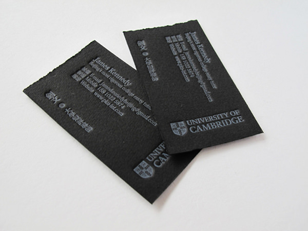 black-letterpress-business-card