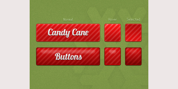 candycane buttons