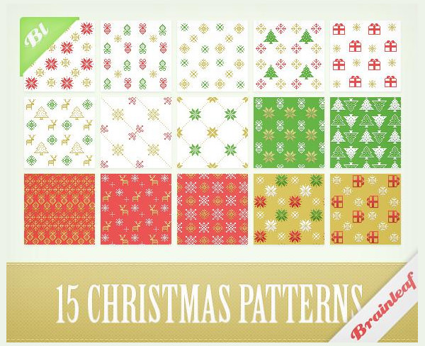 christmas patterns photoshop free download