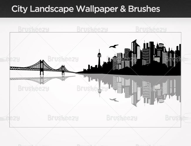 city landscape brush pack