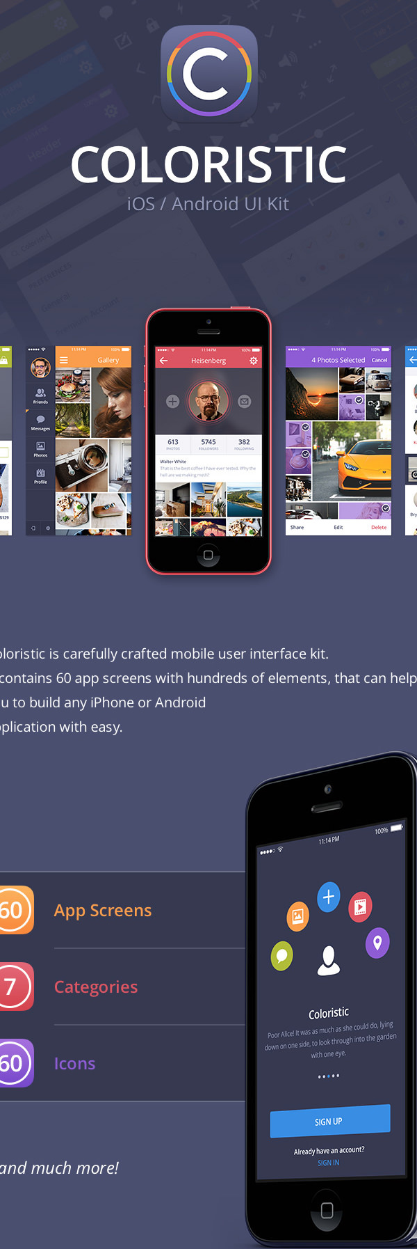 coloristic app ui kit
