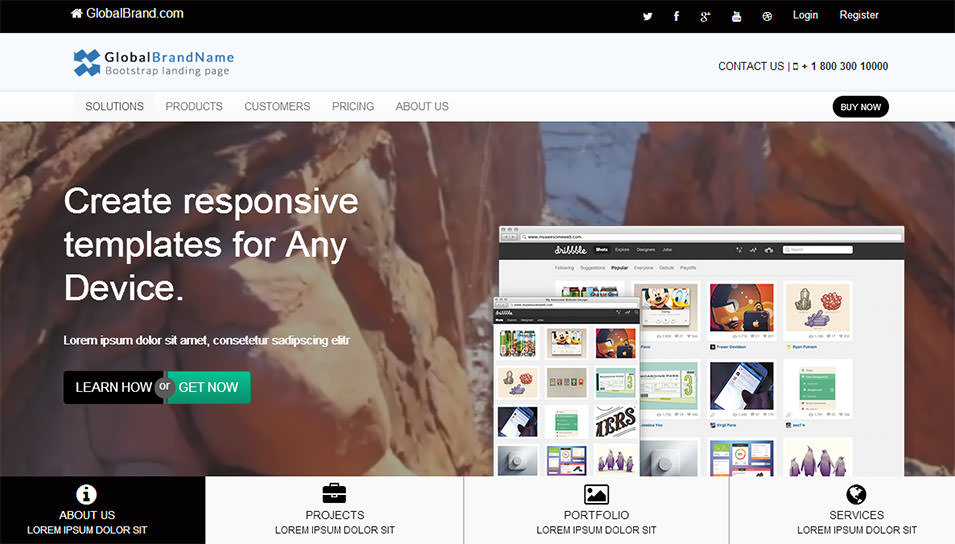 corporate responsive bootstrap video