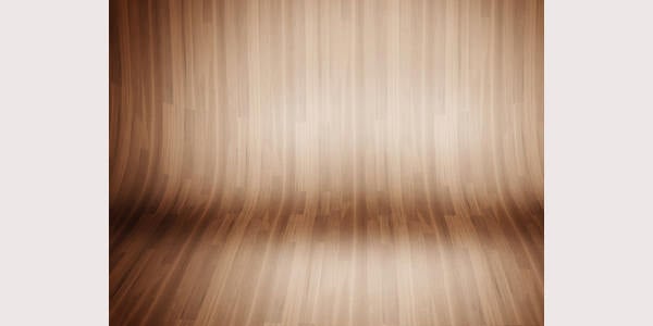 curved wooden background