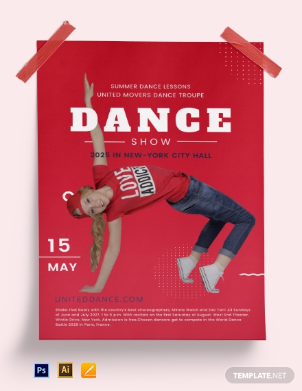 dance poster template