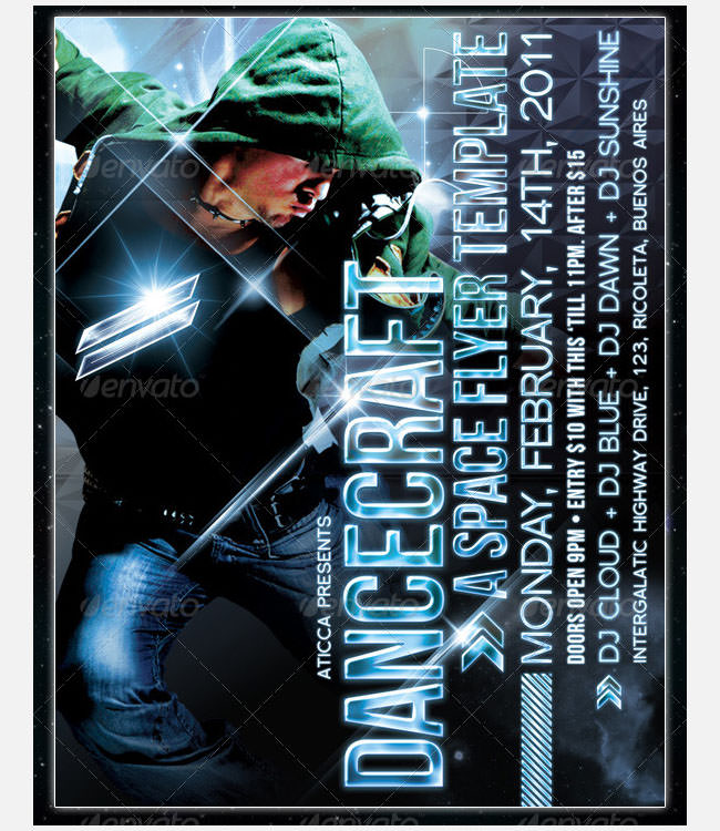 dancecraft a space poster template