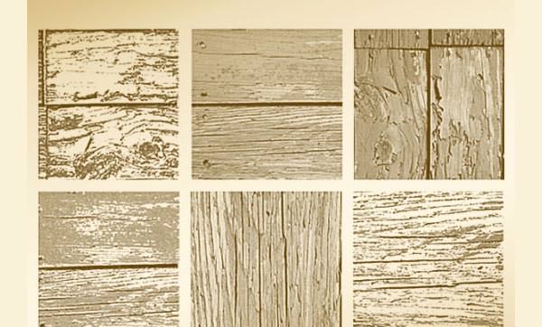 distressed wood ps brushes