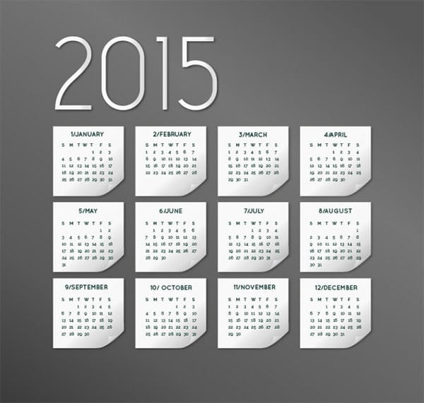 elegant 2015 calendar