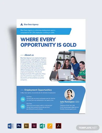 employment agency flyer template