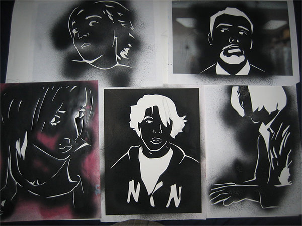 street art stencils template