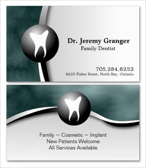 family dental surgen business card