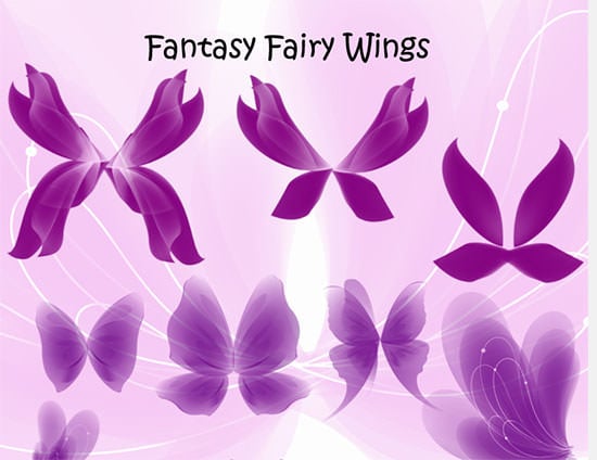 download fairy wings brushes photoshop
