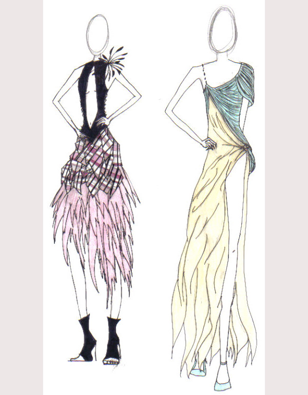 Simple Fashion Design Sketches Of Dresses Are often popular among the