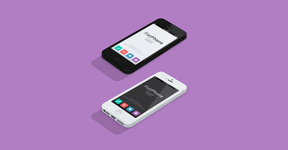 flat design iphone