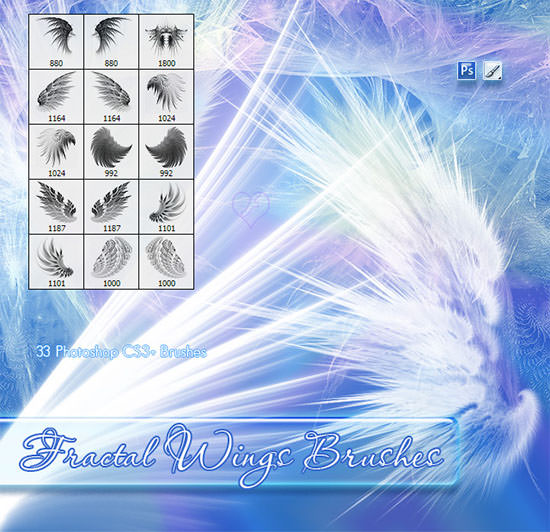 download brush photoshop wings