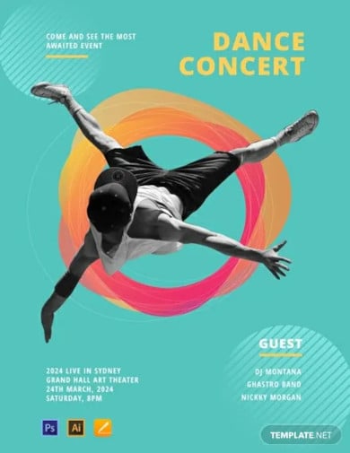 free dance concert poster template