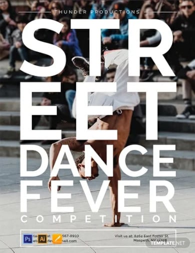 free dance poster template