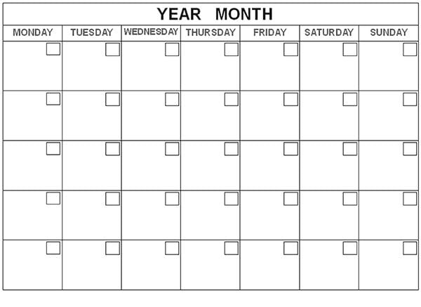 free printable calendars