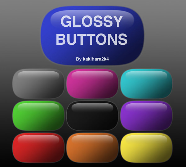 glossy buttons