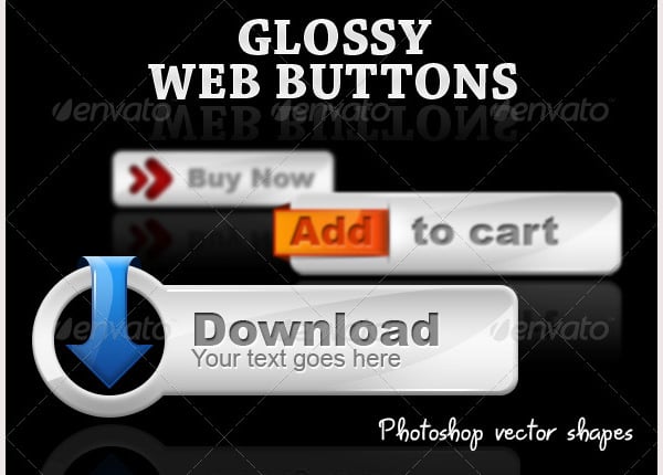 glossy web buttons web