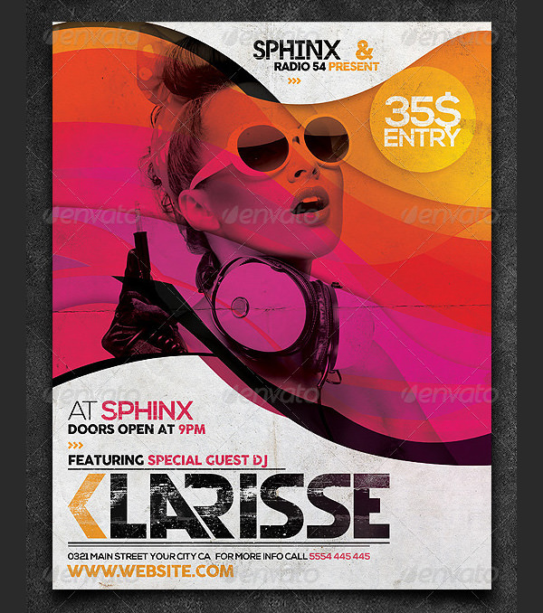 guest dj flyer template