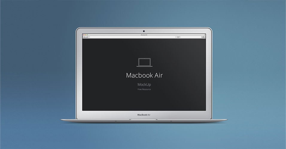 macbook air mockup