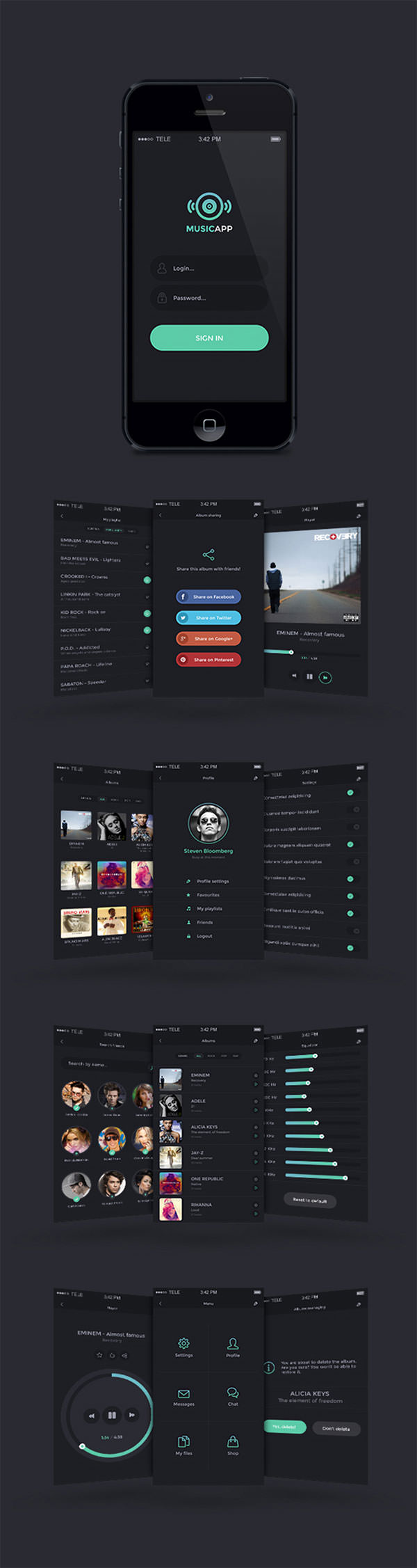 mobile ui psd pack