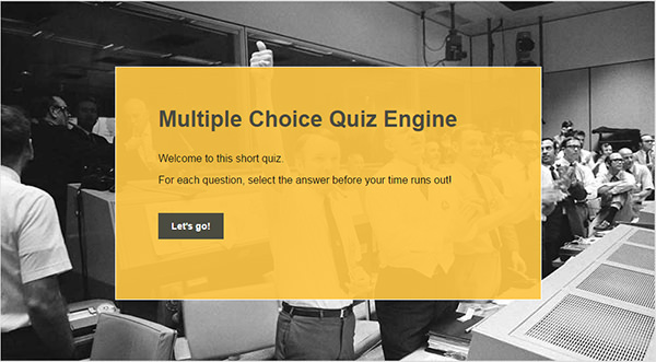 multiple choice quiz engine